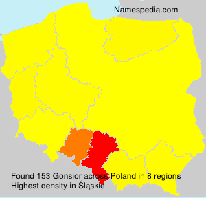 Surname Gonsior in Poland Surname Gonsior in Poland