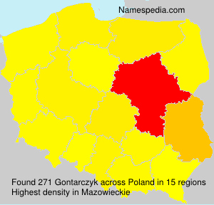 Surname Gontarczyk in Poland Surname Gontarczyk in Poland