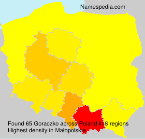 Surname Goraczko in Poland Surname Goraczko in Poland