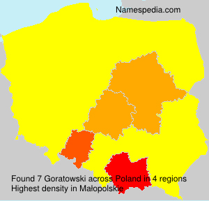 Surname Goratowski in Poland Surname Goratowski in Poland