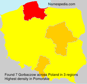 Surname Gorbaczow in Poland Surname Gorbaczow in Poland