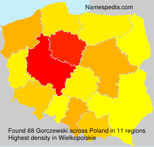 Surname Gorczewski in Poland Surname Gorczewski in Poland