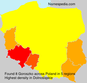 Surname Goroszko in Poland Surname Goroszko in Poland