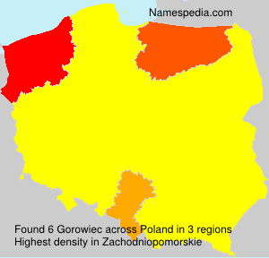 Surname Gorowiec in Poland Surname Gorowiec in Poland
