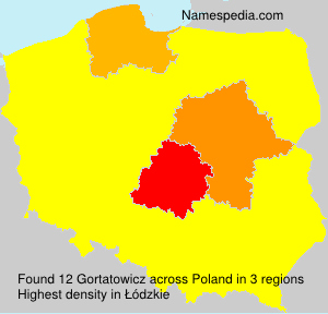 Surname Gortatowicz in Poland Surname Gortatowicz in Poland