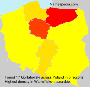 Surname Gortatowski in Poland Surname Gortatowski in Poland