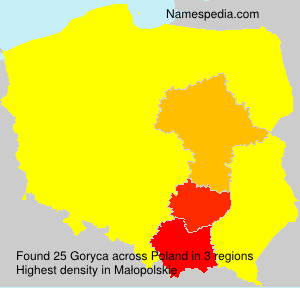 Surname Goryca in Poland Surname Goryca in Poland
