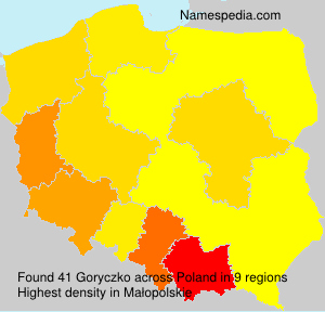 Surname Goryczko in Poland Surname Goryczko in Poland