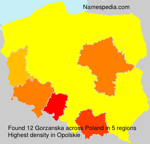 Surname Gorzanska in Poland Surname Gorzanska in Poland
