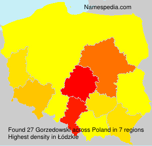 Surname Gorzedowski in Poland Surname Gorzedowski in Poland