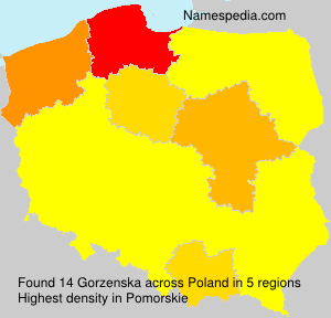 Surname Gorzenska in Poland Surname Gorzenska in Poland