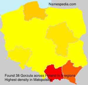 Surname Gorzula in Poland Surname Gorzula in Poland