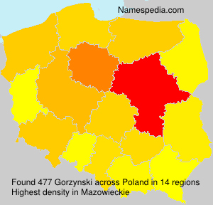Surname Gorzynski in Poland Surname Gorzynski in Poland