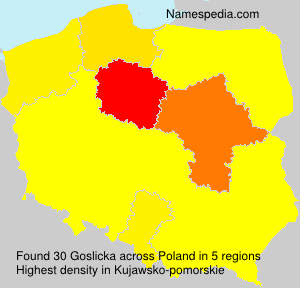 Surname Goslicka in Poland Surname Goslicka in Poland