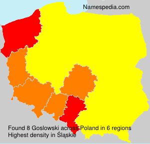 Surname Goslowski in Poland Surname Goslowski in Poland