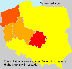 Surname Goszkiewicz in Poland Surname Goszkiewicz in Poland