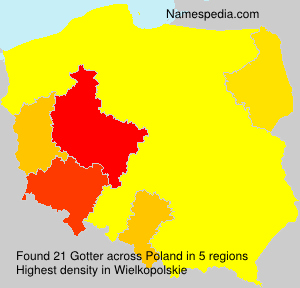 Surname Gotter in Poland Surname Gotter in Poland