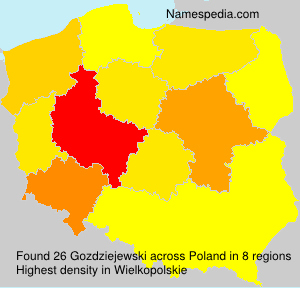 Surname Gozdziejewski in Poland Surname Gozdziejewski in Poland
