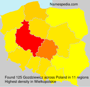 Surname Gozdziewicz in Poland Surname Gozdziewicz in Poland