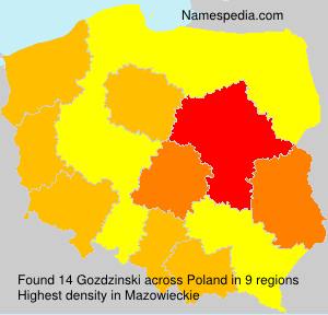 Surname Gozdzinski in Poland Surname Gozdzinski in Poland
