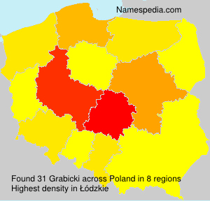Surname Grabicki in Poland Surname Grabicki in Poland