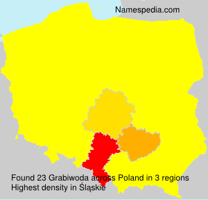 Surname Grabiwoda in Poland Surname Grabiwoda in Poland
