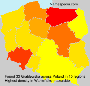 Surname Grablewska in Poland Surname Grablewska in Poland