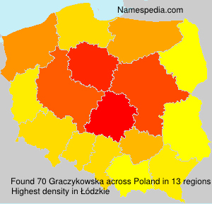 Surname Graczykowska in Poland Surname Graczykowska in Poland