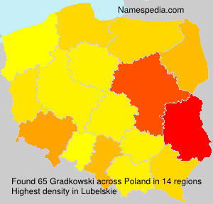 Surname Gradkowski in Poland Surname Gradkowski in Poland