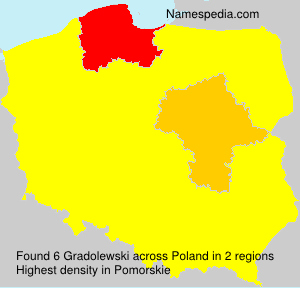 Surname Gradolewski in Poland Surname Gradolewski in Poland