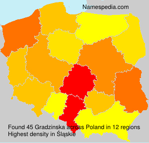 Surname Gradzinska in Poland Surname Gradzinska in Poland