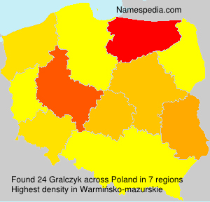 Surname Gralczyk in Poland Surname Gralczyk in Poland