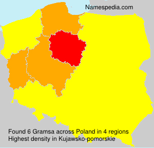 Surname Gramsa in Poland Surname Gramsa in Poland