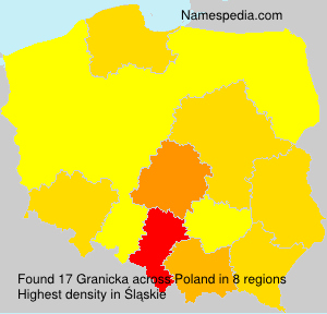 Surname Granicka in Poland Surname Granicka in Poland