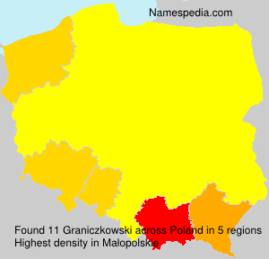 Surname Graniczkowski in Poland Surname Graniczkowski in Poland
