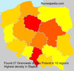 Surname Granowski in Poland Surname Granowski in Poland