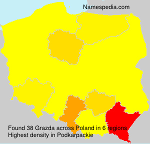 Surname Grazda in Poland Surname Grazda in Poland
