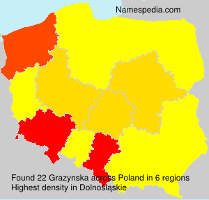 Surname Grazynska in Poland Surname Grazynska in Poland