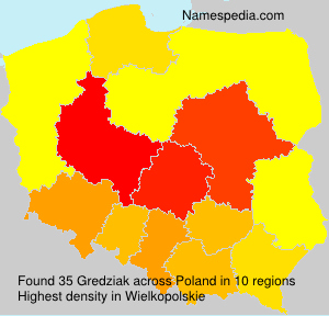 Surname Gredziak in Poland Surname Gredziak in Poland