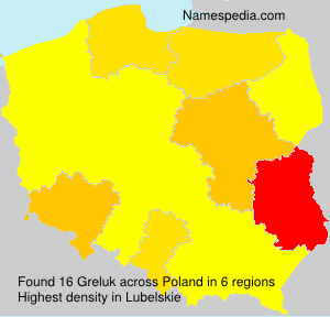 Surname Greluk in Poland Surname Greluk in Poland