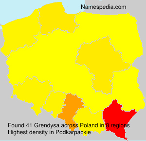 Surname Grendysa in Poland Surname Grendysa in Poland