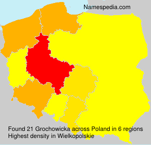 Surname Grochowicka in Poland Surname Grochowicka in Poland