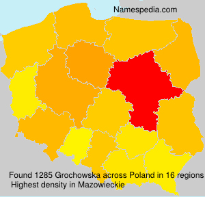 Surname Grochowska in Poland Surname Grochowska in Poland