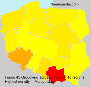 Surname Grodowski in Poland Surname Grodowski in Poland