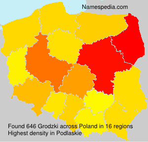 Surname Grodzki in Poland Surname Grodzki in Poland