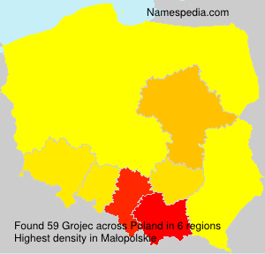 Surname Grojec in Poland Surname Grojec in Poland