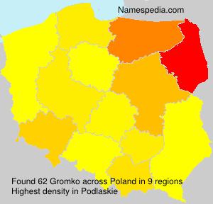 Surname Gromko in Poland Surname Gromko in Poland