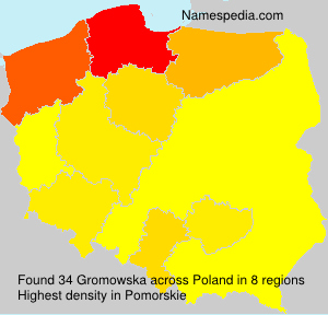 Surname Gromowska in Poland Surname Gromowska in Poland