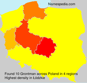 Surname Grontman in Poland Surname Grontman in Poland