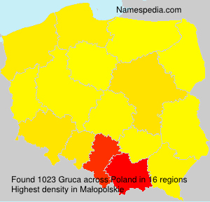 Surname Gruca in Poland Surname Gruca in Poland